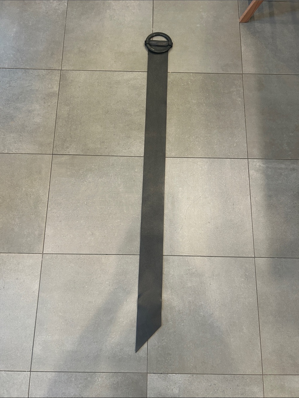 Brave Black Leather Adjustable Belt - Picture 3 of 9